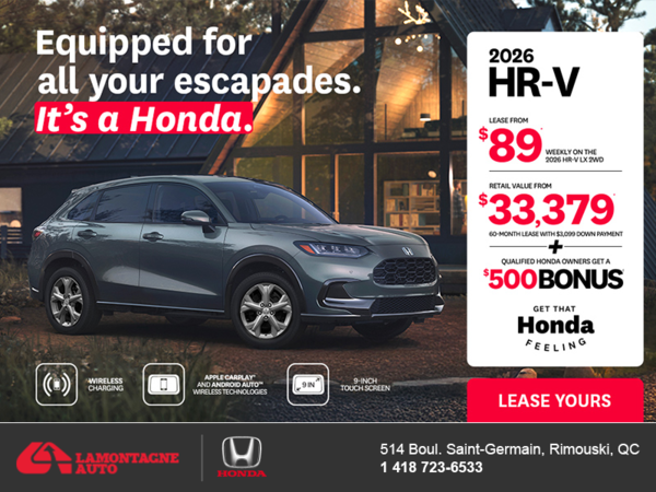 Get the 2026 Honda HR-V! 