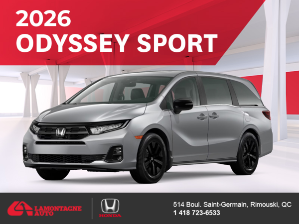 Get the 2026 Honda Odyssey! 