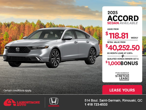 Get the 2025 Honda Accord!