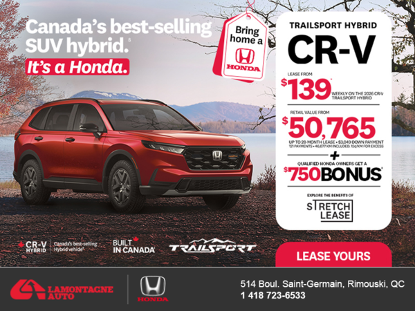 Get the 2026 Honda CR-V Hybrid!