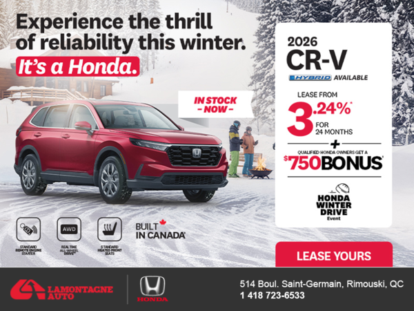 Get the 2026 Honda CR-V! 