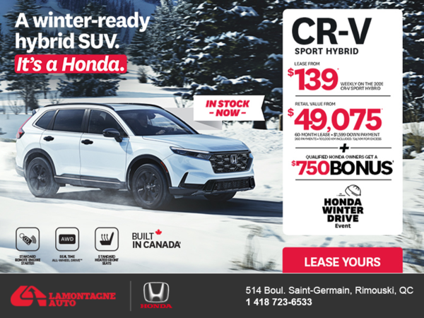 Get the 2026 Honda CR-V Hybrid!