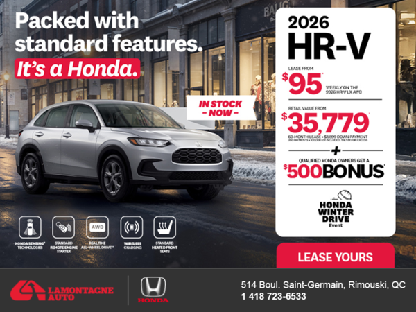 Get the 2026 Honda HR-V! 
