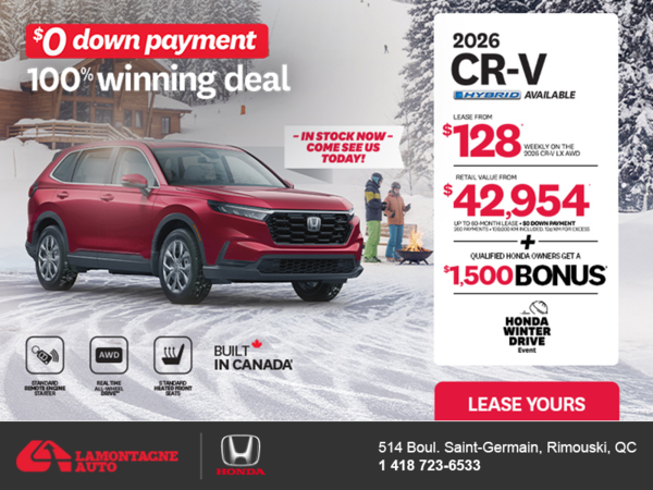 Get the 2026 Honda CR-V! 