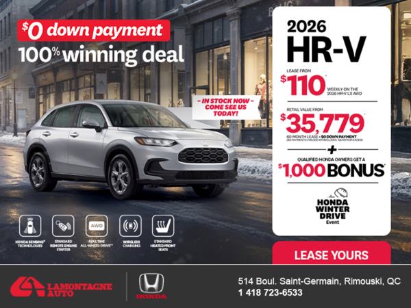 Get the 2026 Honda HR-V! 