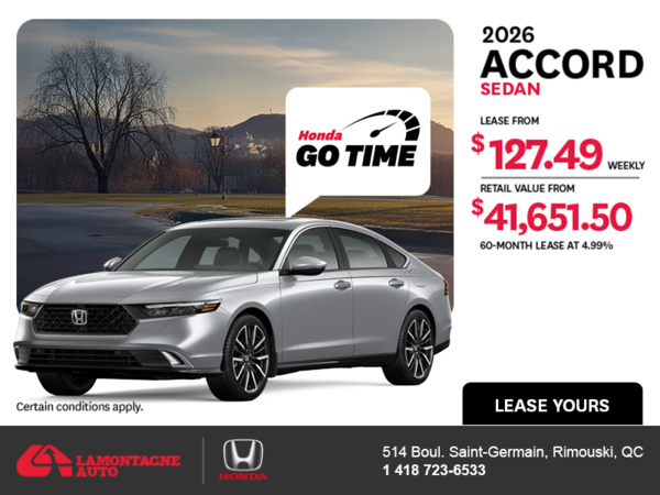 Get the 2026 Honda Accord!