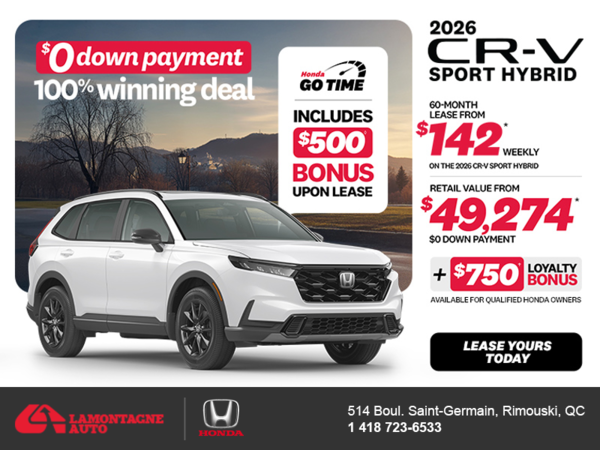Get the 2026 Honda CR-V Hybrid!