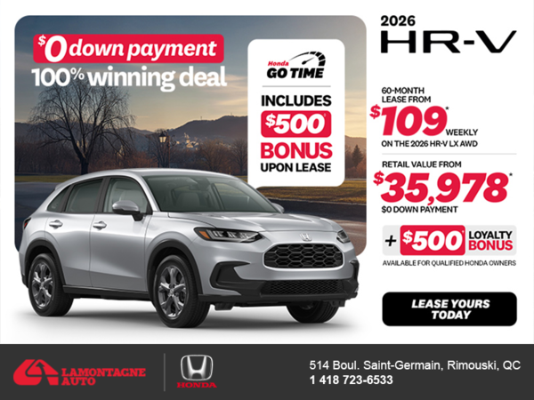 Get the 2026 Honda HR-V! 