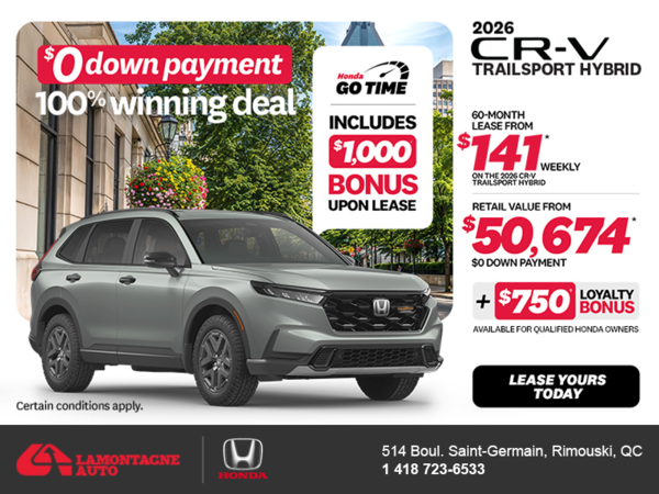 Get the 2026 Honda CR-V Hybrid!