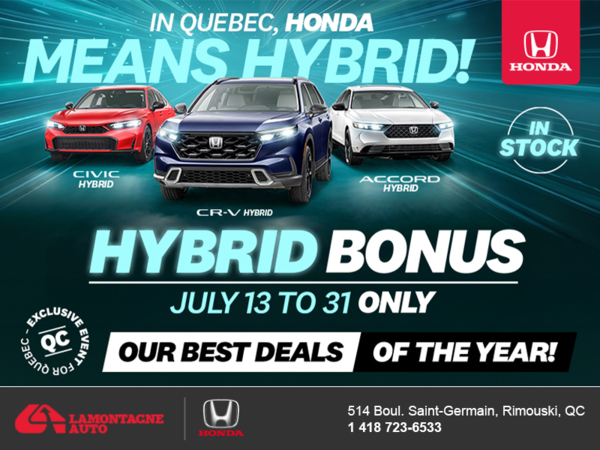 Honda Monthly Event!