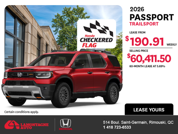 Get the 2026 Honda Passport! 