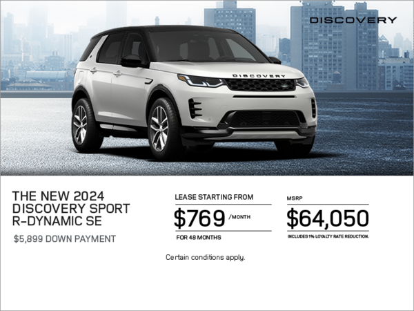 The 2024 Land Rover Discovery Sport