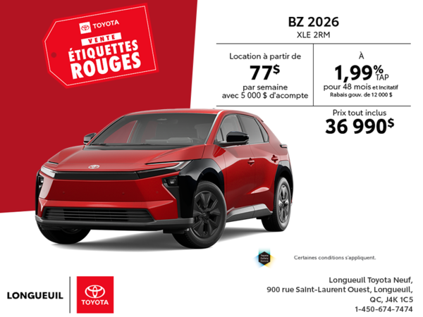 Toyota bZ 2026