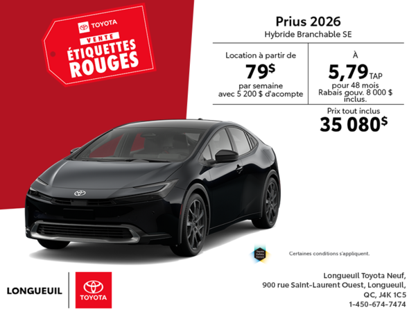 Toyota Prius Plug-In Hybrid 2026