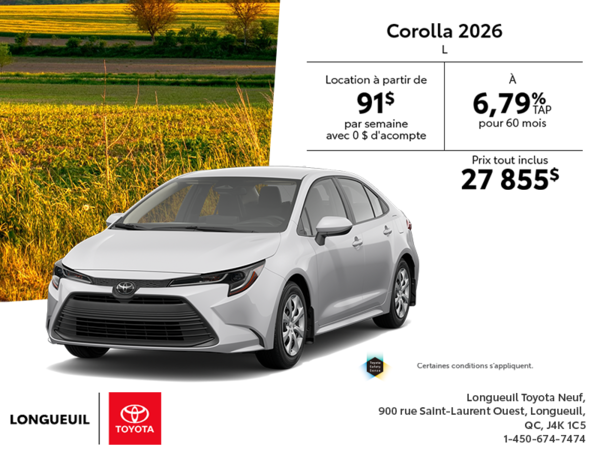 Toyota Corolla 2026