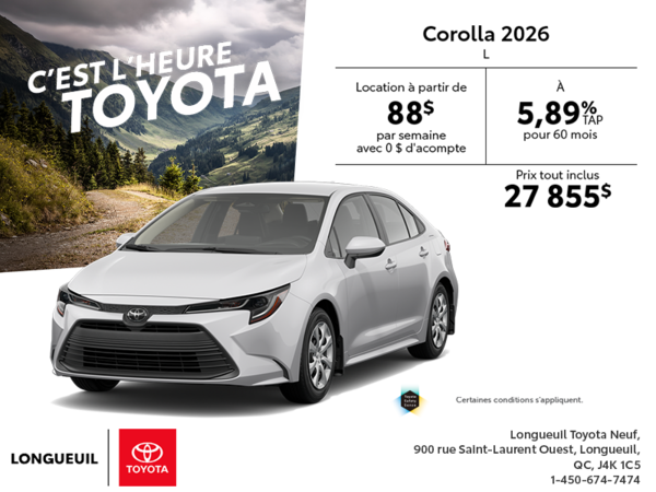 Toyota Corolla 2026