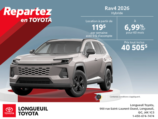 Toyota RAV4 Hybrid 2026
