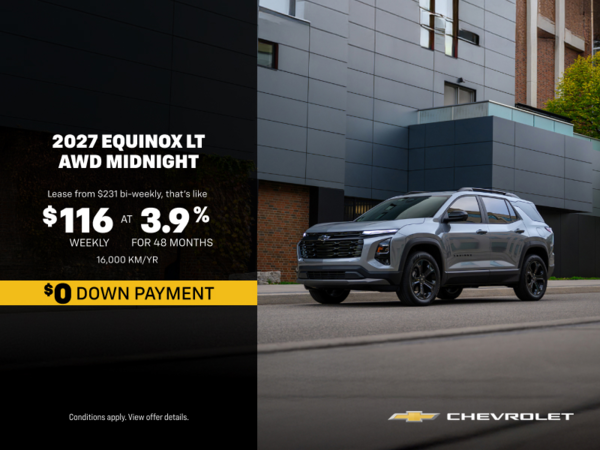 Get the 2027 Chevrolet Equinox LT!