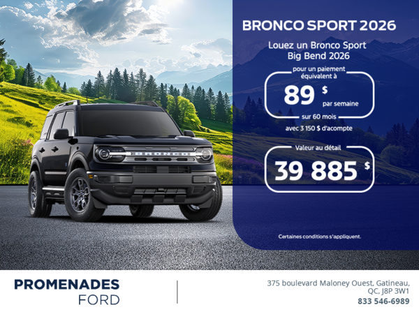 Ford Bronco Sport 2026