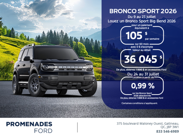 Ford Bronco Sport  2026