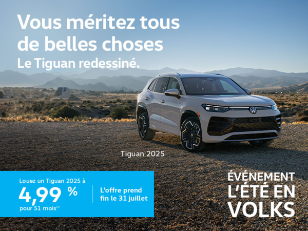 Procurez-vous le Volkswagen Tiguan 2025