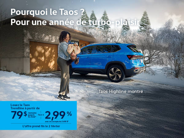 Procurez-vous la Volkswagen Taos 2026