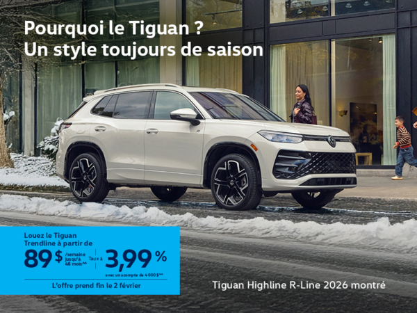 Procurez-vous le Volkswagen Tiguan 2026