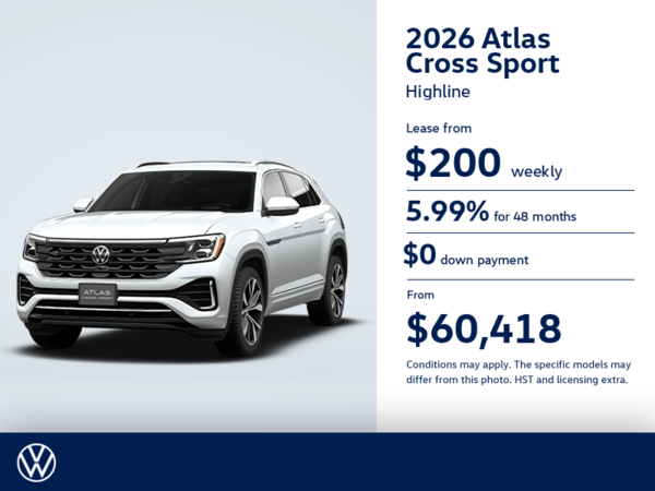 Get the 2026 Volkswagen Atlas Cross Sport