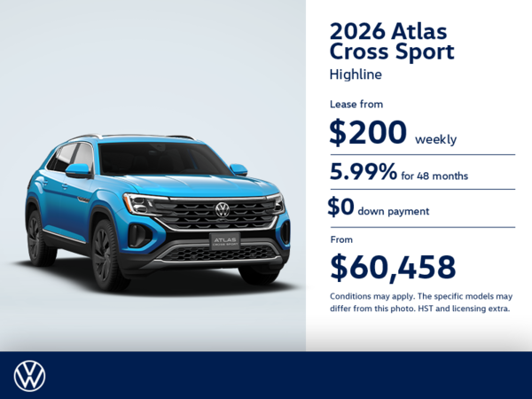 Get the 2026 Volkswagen Atlas Cross Sport