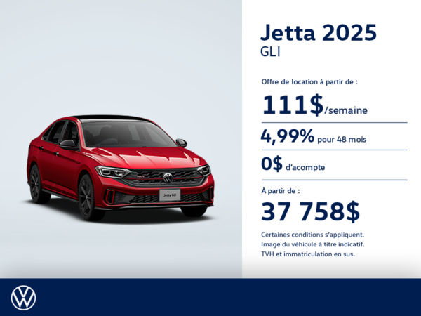 Procurez-vous la Volkswagen Jetta Gli 2025
