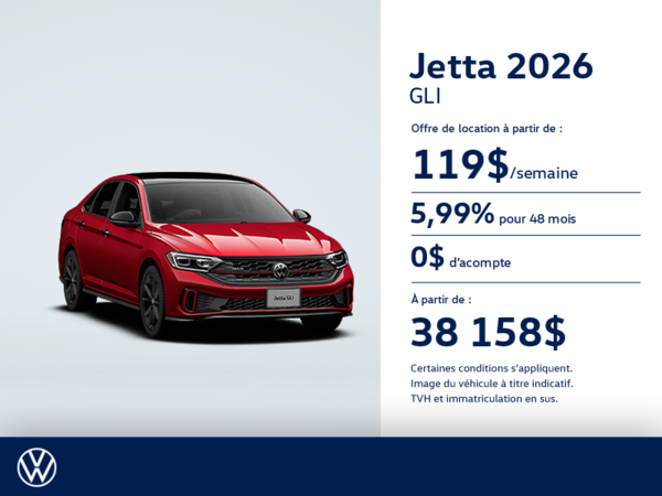 Procurez-vous la Volkswagen Jetta Gli 2025