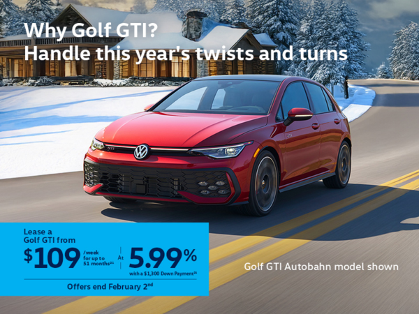 Get the 2026 Volkswagen Golf GTI