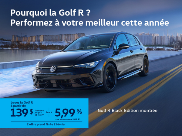 Procurez-vous la Volkswagen Golf R 2026