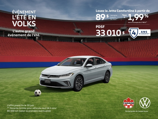 Procurez-vous la Volkswagen Jetta 2026