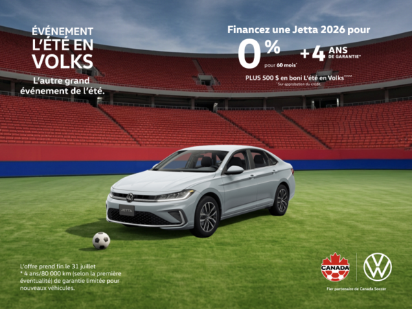 Procurez-vous la Volkswagen Jetta 2026