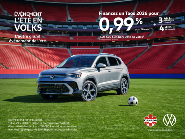 Procurez-vous le Volkswagen Taos 2026