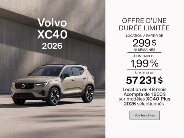 Le Volvo XC40 Plus 2026