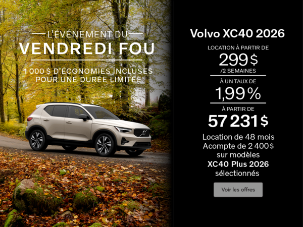 Le Volvo XC40 Plus 2026