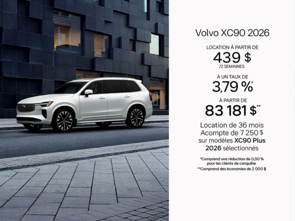 Le Volvo XC90 2026