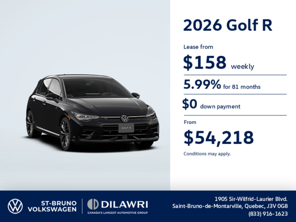 Get the 2026 Volkswagen Golf R