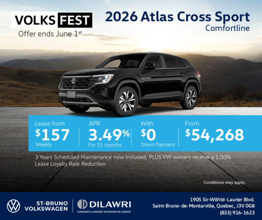 Get the 2026 Volkswagen Atlas Cross Sport
