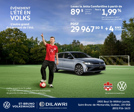 Procurez-vous la Volkswagen Jetta 2026