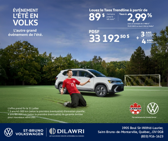 Procurez-vous le Volkswagen Taos 2026