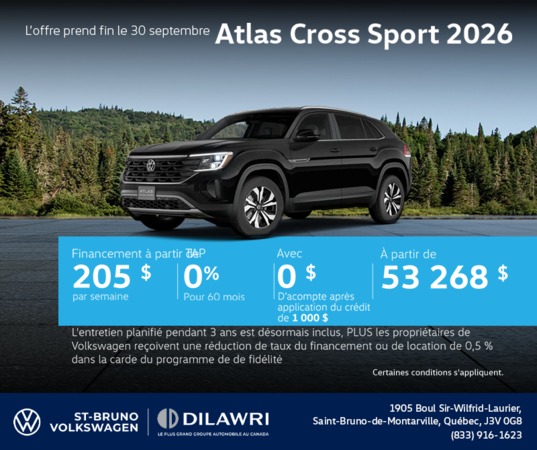 Volkswagen Atlas Cross Sport 2026