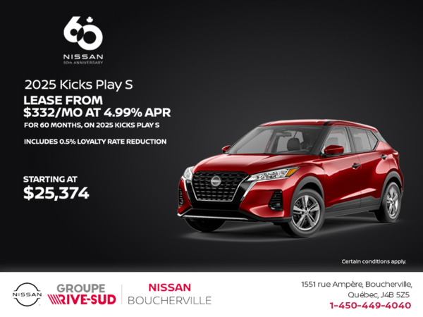Get the 2025 Kicks S Play Today!