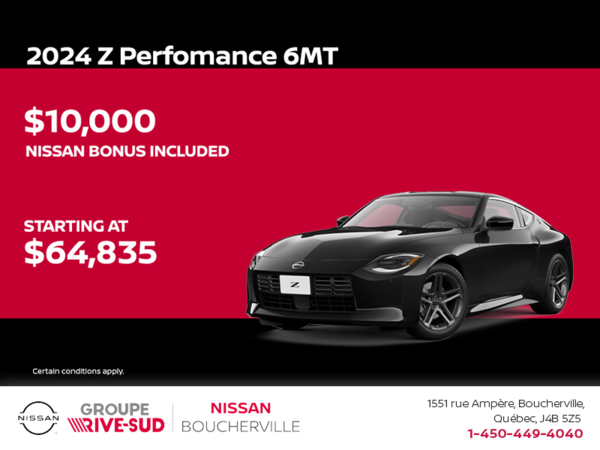 Get the 2024 Nissan Z Today!