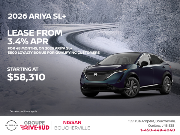 Get the 2026 Ariya Today!