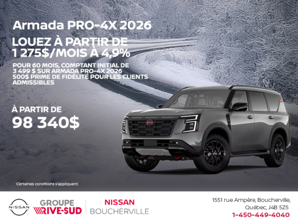 Obtenez la Armada 2026 !