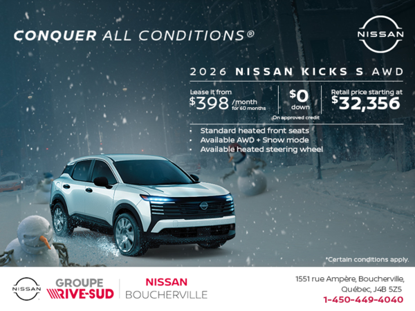 Get the 2026 Kicks S Today!