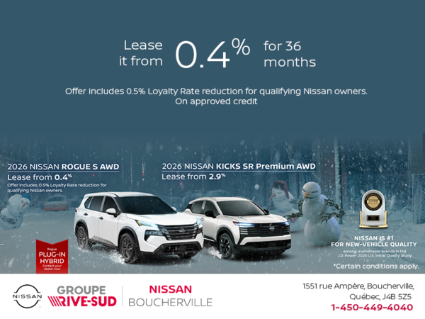 Get the 2026 Rogue and the 2026 Kicks Today!